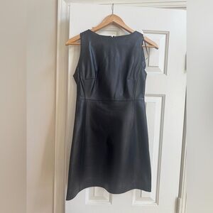 Zara Black Mini Leather collection  Dress